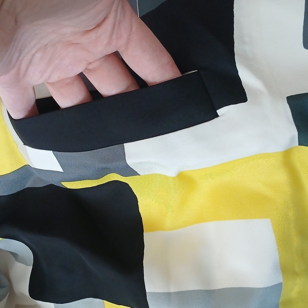 BNW/O TAGS Kate Spade ♠️ Geometric Colorblock Sleeveless Blouse Womens Size 2 - Picture 9 of 15